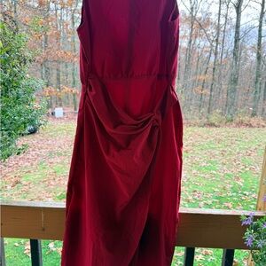NWOTS SHEIN Asymmetrical Burgundy Dress